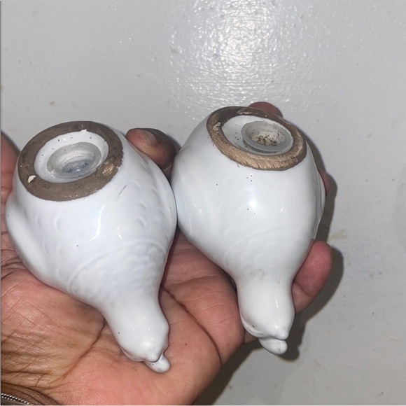 White Ceramic Bird Figurines for Fish Tanks - Picture 2 of 2